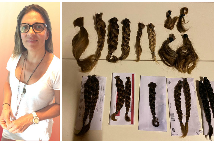 Saint-Barth - Dons de cheveux pour réaliser des perruques dédiées aux malades du cancer. Séverine Enne.